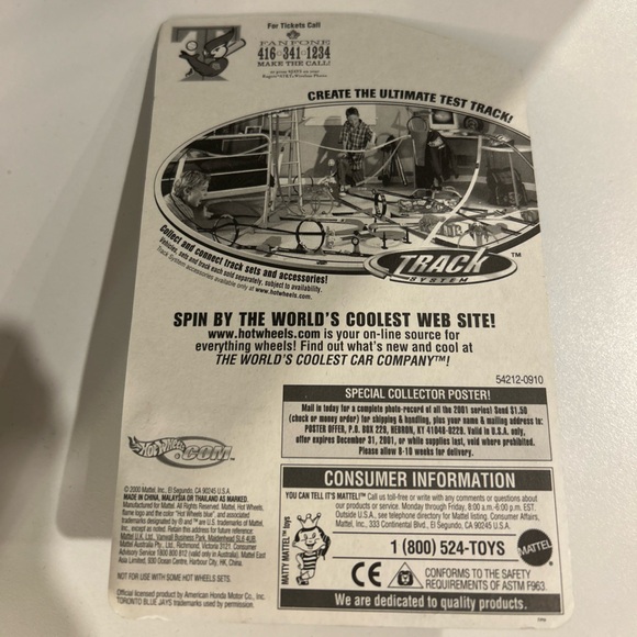 HOT WHEELS HONDA CIVIC SI W/PROTECTOR BLUE JAYS 25TH SEASON VHTF RARE JDM SILVER - Picture 2 of 4